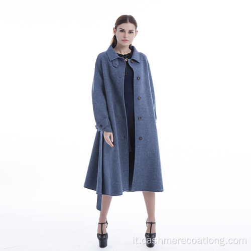 Cappotto in cashmere color marea 2019